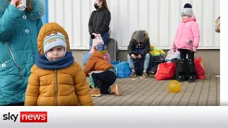 Ukraine invasion: Ukrainian residents 'thankful' to escape and seek refuge in Poland