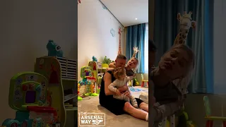 WHOLESOME! 😍 | Arsenal's Oleksandr Zinchenko Shares Beautiful Moment With Wife & Daughter 😭❤ #Shorts