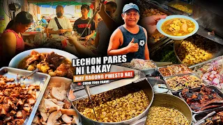 TRENDING LECHON PARES AT DINAKDAKAN NI LAKAY SA MAYNILA | Filipino Street Food | Chow Food Crawl