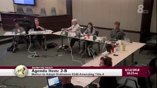 Boulder City Council Study Session/Special Meeting 6-12-18