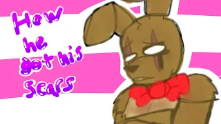 how springtrap got his scars |springtrap and Delilah short|