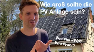 Welche Größe sollte eine Photovoltaikanlage haben? Wie plane ich eine PV Anlage? - Faustformel kWp