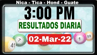 3 PM Sorteo Loto Diaria Nicaragua │ 02 Marzo 2022