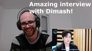 Dimash - Great interview - REACTION!!!!