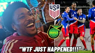 THE MOMENT USA GOT SAVED BY A DRAMATIC 90TH MINUTE EQUALIZER VS JAMAICA 😭 (Semi-Finals)