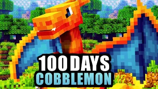 I Spent 100 Days in the World's BEST Minecraft Mod (Cobblemon)