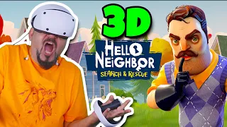 OYUNUN İÇİNE GİRDİM! 3 BOYUTLU HELLO NEIGHBOR | HELLO NEIGHBOR PS5 VR2 search and rescue OYNUYORUZ