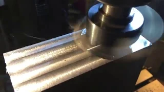 Surface finish with fly-cutter on steel