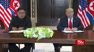 Joint press conference by Donald Trump and Kim Jong-un