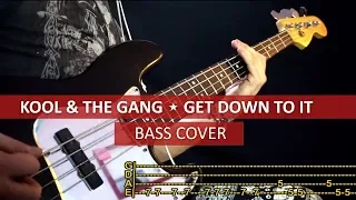 Kool & the gang - Get down on it / bass cover / playalong with TAB