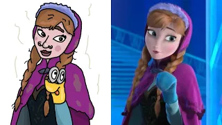 Frozen 2 Funny Drawing Meme | Elsa & Anna