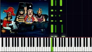 PIRATE SONG//песня пиратов из мульфильма "Айболит" [Piano tutorial](Synthesia)