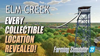 Every Collectible Location Revealed - Elm Creek Part 2 - Farming Simulator 22