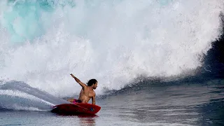 Surfing Indonesia | On A 1996 Round Nose Fish