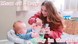 25 WITH 4 KIDS UNDER 5 YEARS OLD | DAY IN THE LIFE OF A STAY AT HOME MOM OF 4 BOYS