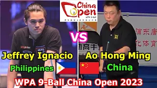 Jeffrey Ignacio vs Ao Hong Ming | WPA 9 Ball China Open 2023 Full Match