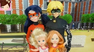 Ladybug & Cat Noir Babysitting FAIL - Elsa & Annas Kids are gone - Doll Episode