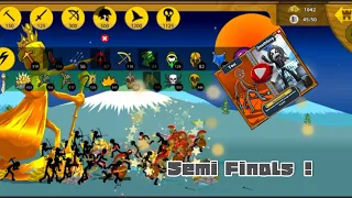 Stick War Legacy  Tournament Mode Semi Finals !! vip menu mod apk unlimited gems unlock all skin