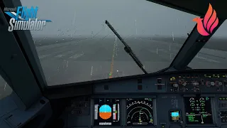 MSFS 2020 - Fenix A320 V2 | Rainy Bordeaux departure to Bristol