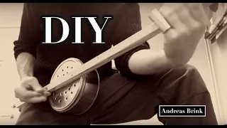 SLIDE BLUES GUITAR on a One String DIY Diddley Bow