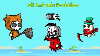 All Animals Evolution And Prehistoric Reaper Cultist Pumpkin Ghost (EvoWorld.io)