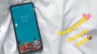 Aesthetic Samsung Galaxy A52 Unboxing  | 📦 + Studio Ghibli Wallpapers✨