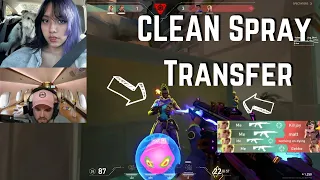 V1 Katarina hits CLEAN Spray Transfer on GEKKO vs 100T Hiko... INSANE | VALORANT Clips