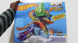 Hot wheels Colour Shifter Splash Science Lab Unbox & Test - Chatpat toy tv