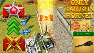 Tanki Online Road To Legend Only Railgun Hornet No Buying #10 - Railgun Legacy Skin!?