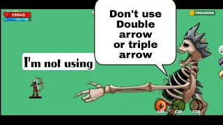 How To Defeat Level 500 Boss Without Using Double Arrow (or) Triple Arrow.