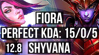 FIORA vs SHYVANA (TOP) | 15/0/5, Legendary, 500+ games | EUW Master | 12.8