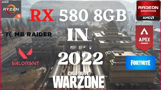 RX 580 8GB  5 GAME TEST  IN 2022 | STILL WORTHY?