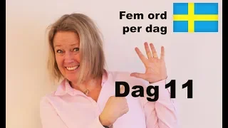 Learn Swedish - Day 11 - Five words a day - Birthday - when are you born? - A1 level CEFR