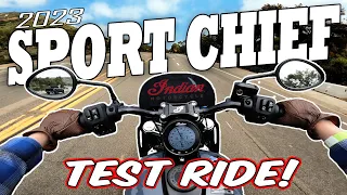 Demo Rider Lost Control and Blamed Me! 2023 Indian Sport Chief Test Ride!