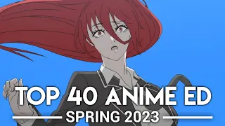 My Top 40 Anime Endings - Spring 2023