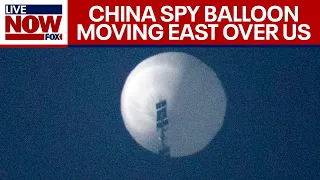 Chinese spy balloon over US moving east about 60K feet in the air, Pentagon says | LiveNOW from FOX