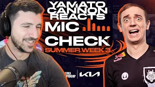 YamatoCannon Reacts to LEC MIC CHECK Summer 2023 Week 3
