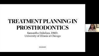 Treatment Planning in Prosthodontics By Dr Samantha Dahshan