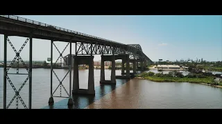 The Calcasieu River I-10 Bridge - Lake Charles Louisiana