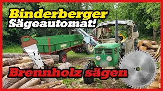 Binderberger Wippsäge mit Förderband WS 700 FB Z | Deutz 5006 & IHC 745