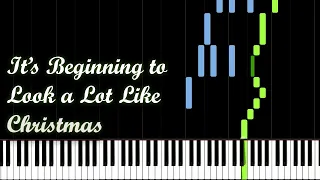 It's Beginning to Look a Lot Like Christmas - Piano Tutorial (Synthesia)