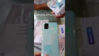 Sumsung A71 unboxing