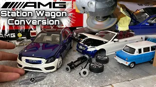 W205 C180 AMG Conversion Station Wagon Project / 1:18 Diecast Mercedes-Benz Modifiye