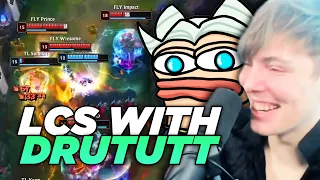 LS | DRUTUTT JOINS TO WATCH LCS MORPH INTO LCK | TL vs FLY