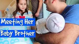 Sophia Meets Baby Brother Max For First Time! | ThePlusSideOfThings