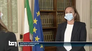 Intervista del ministro Lamorgese al Tg1