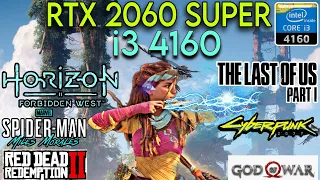 RTX 2060 Super + I3 4160 & 16GB Ram | Test In 8 Games !