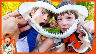 HIDDEN TREASURE HUNT CLUES FOUND in SHARKS JAWS!