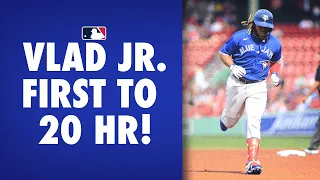 In the race to 20 HR, Vlad Guerrero Jr. comes out on top!
