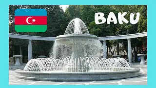 AZERBAIJAN: Fountain square, most scenic place in BAKU #travel #azerbaijan